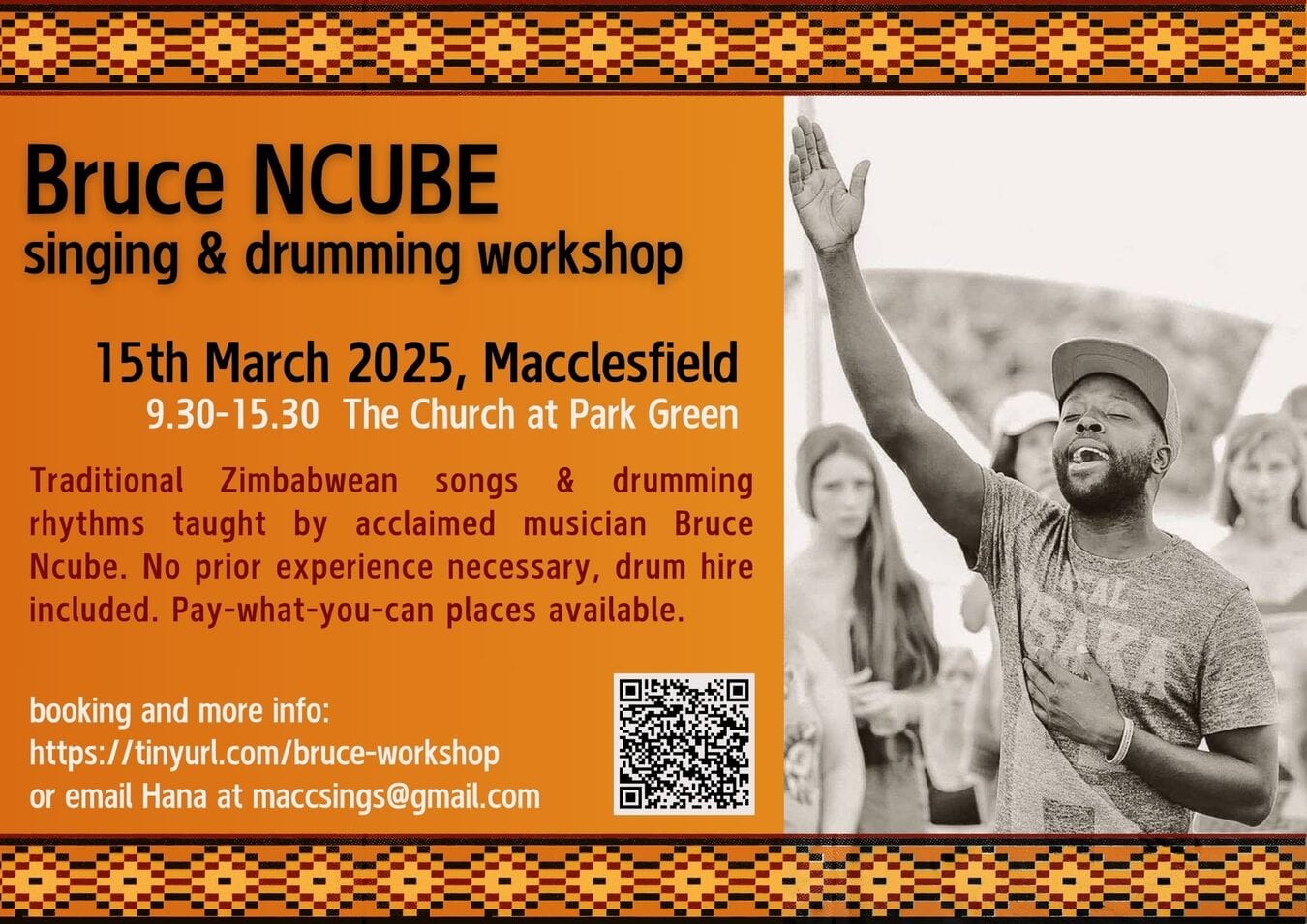 Zimbabwean singing & drumming workshop with Bruce Ncube - Snappy ...